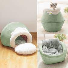 Honey Pot Pet Bed 3 in 1 Design - [sDonut Plush Pet Large, Small, Dog Cat Bed Fluffy Soft Warm Calming Bed Sleeping Kennel Nest 03 - 06hop_name]