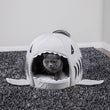 Load image into Gallery viewer, Shark Cave Style Pet Bed - [sDonut Plush Pet Large, Small, Dog Cat Bed Fluffy Soft Warm Calming Bed Sleeping Kennel Nest 03 - 06hop_name]
