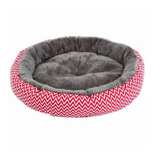 Round Cozy Pet Bed - [sDonut Plush Pet Large, Small, Dog Cat Bed Fluffy Soft Warm Calming Bed Sleeping Kennel Nest 03 - 06hop_name]