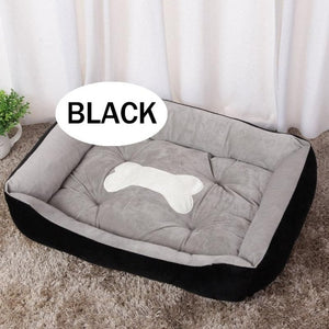 Machine Washable Bone Design Pet Bed - [sDonut Plush Pet Large, Small, Dog Cat Bed Fluffy Soft Warm Calming Bed Sleeping Kennel Nest 03 - 06hop_name]