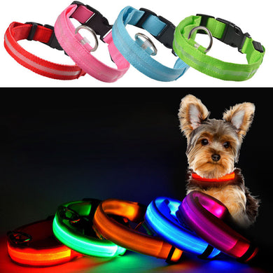 Flashing Luminous Adjustable LED Pet Collar - [sDonut Plush Pet Large, Small, Dog Cat Bed Fluffy Soft Warm Calming Bed Sleeping Kennel Nest 03 - 06hop_name]
