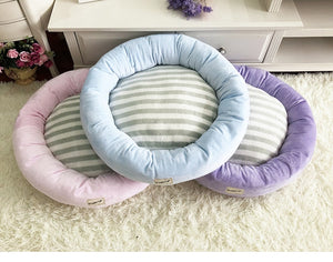 Soft Velvet Lounger Donut Calming Pet Bed - [sDonut Plush Pet Large, Small, Dog Cat Bed Fluffy Soft Warm Calming Bed Sleeping Kennel Nest 03 - 06hop_name]